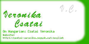 veronika csatai business card